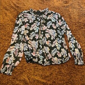 Sanctuary Black Floral Blouse